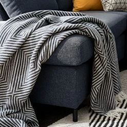 Fredriks Canapé d’angle Cipo II - Gris bleu - Méridienne longue à gauche (vue de face) -Canapés Soldes Magasin 1000119809 100 GALLERYIMAGES P000000001000119809