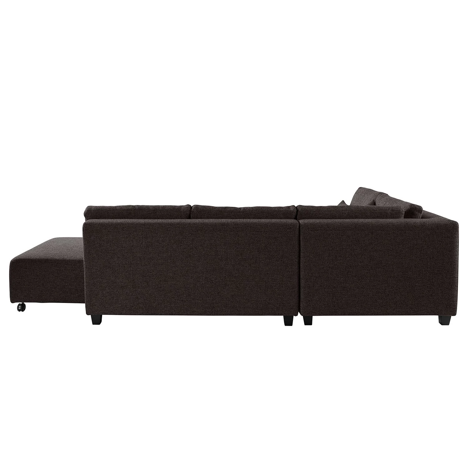 Fredriks Canapé d'angle Apex - Tissu - Marron-noir - Méridienne longue à gauche (vue de face) 13 Fredriks Canapé d'angle Apex - Tissu - Marron-noir - Méridienne longue à gauche (vue de face) – Image 13