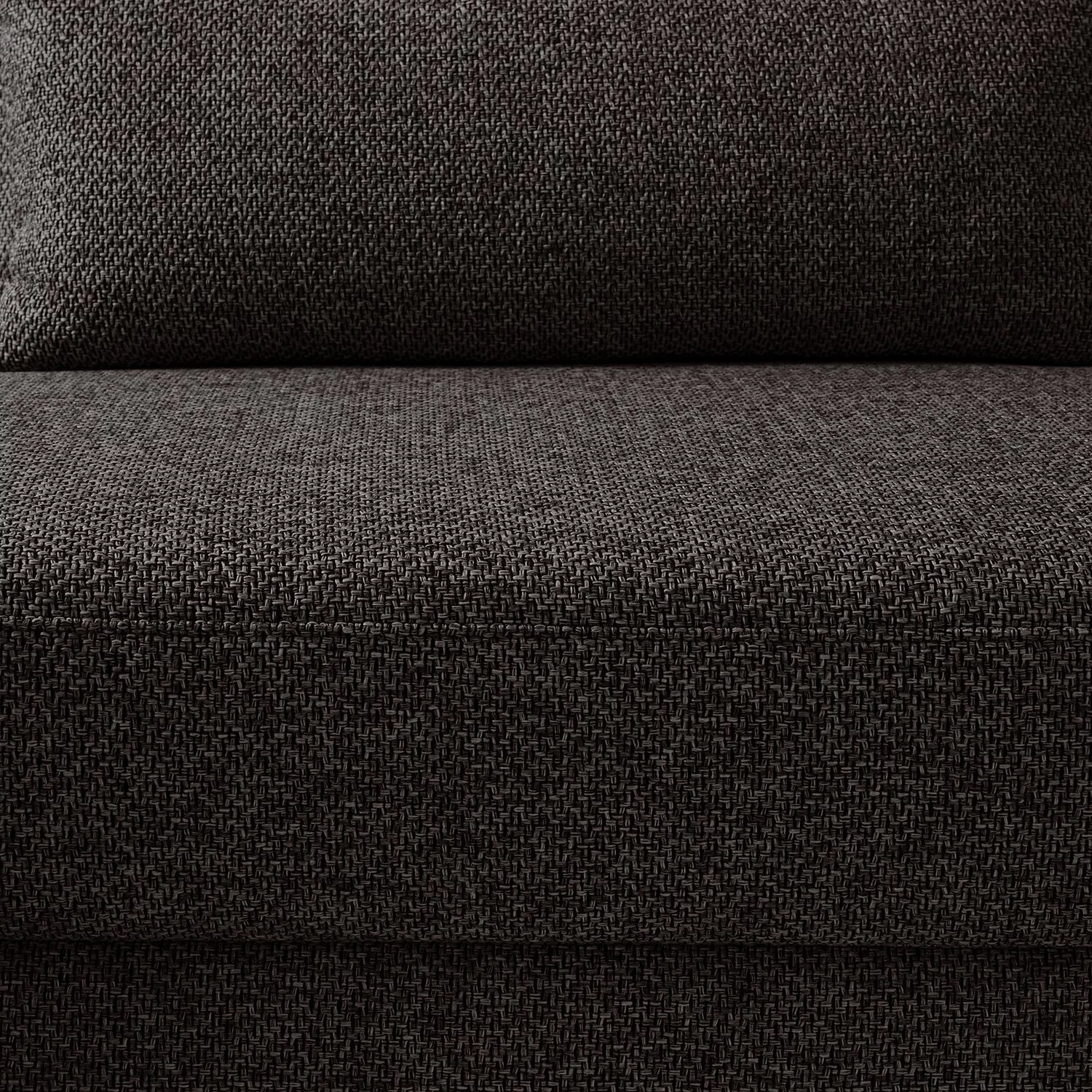 Fredriks Canapé d'angle Apex - Tissu - Marron-noir - Méridienne longue à gauche (vue de face) 20 Fredriks Canapé d'angle Apex - Tissu - Marron-noir - Méridienne longue à gauche (vue de face) – Image 20