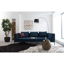 Studio Copenhagen Canapé Madison (3-Sitzer) - Velours Shyla: Bleu foncé -Canapés Soldes Magasin 1000120244 190510 11292100030 MOOD GALLERYIMAGES P000000001000120244 mood