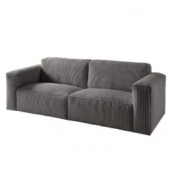 Ars Natura Canapé 3 places LORALAI - Velours côtelé Lola: Gris