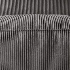 Ars Natura Canapé 3 places LORALAI - Velours côtelé Lola: Gris -Canapés Soldes Magasin 1000123339 180716 09334831 GALLERYIMAGES P000000001000123339