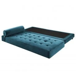 Jack & Alice Méridienne Tavani (convertible) - Velours Jila: Bleu ciel -Canapés Soldes Magasin 1000124202 190111 09441000011 GALLERYIMAGES P000000001000124202