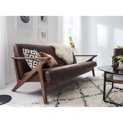 Mørteens Canapé 3 places Coop I - Aspect cuir vieilli -Canapés Soldes Magasin 1000126092 190418 18174300003 MOOD GALLERYIMAGES P000000001000126092 mood