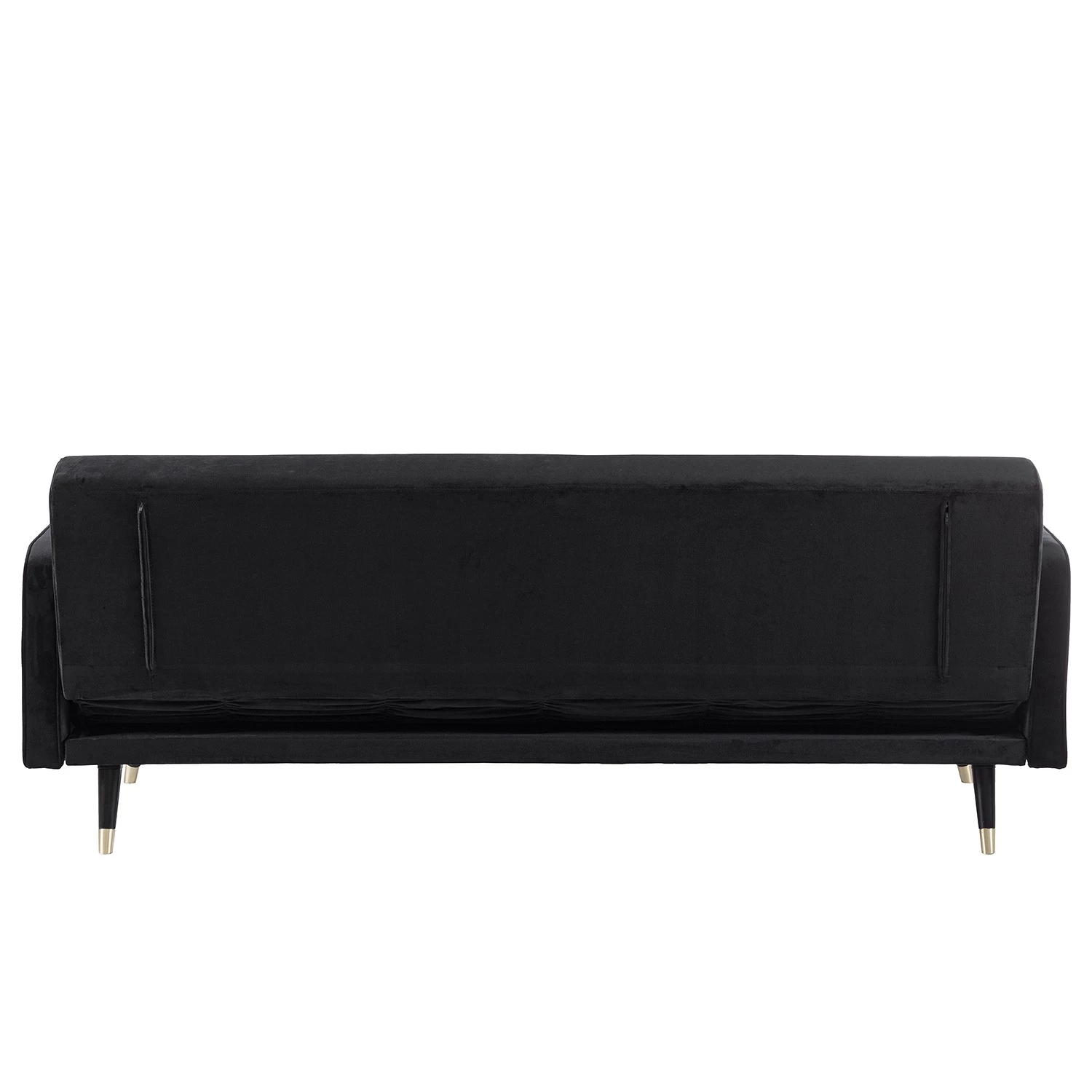 Jack & Alice Canapé convertible Daru I - Velours - Noir 7 Jack & Alice Canapé convertible Daru I - Velours - Noir – Image 7