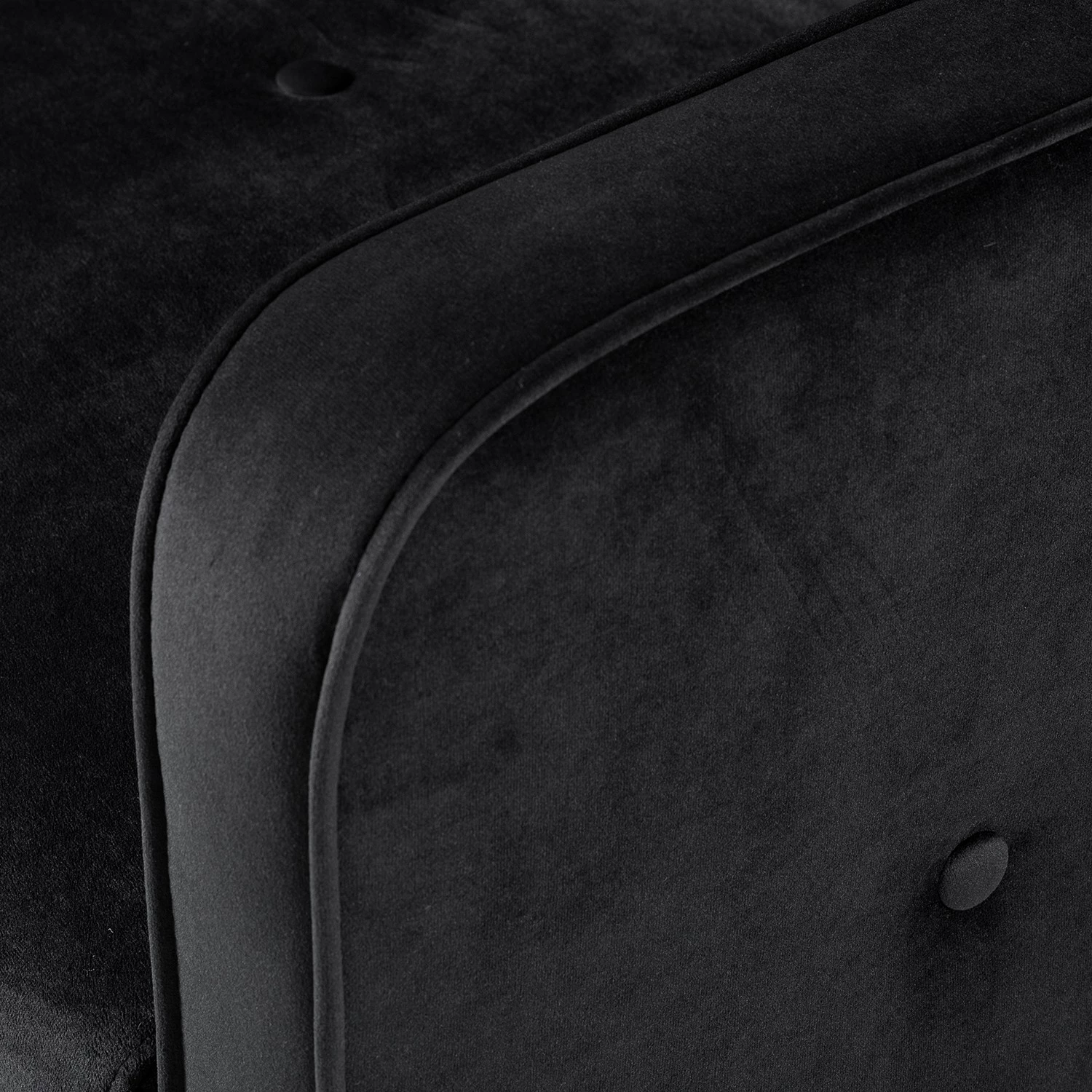 Jack & Alice Canapé convertible Daru I - Velours - Noir 9 Jack & Alice Canapé convertible Daru I - Velours - Noir – Image 9