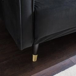 Jack & Alice Canapé convertible Daru I - Velours - Noir 32 Jack & Alice Canapé convertible Daru I - Velours - Noir -Canapés Soldes Magasin 1000126931 200514 12280400019 DETAILS P000000001000126931