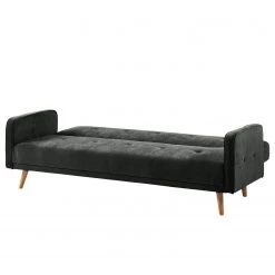 Jack & Alice Canapé convertible Daru - Velours - Velours Niks: Ardoise -Canapés Soldes Magasin 1000127757 200514 14352000038 DETAILS P000000001000127757