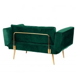 Jack & Alice Canapé convertible Behram II - Velours - Vert foncé -Canapés Soldes Magasin 1000127857 190110 15522300113 GALLERYIMAGES P000000001000127857