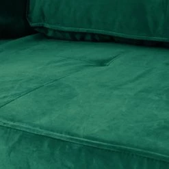 Jack & Alice Canapé convertible Behram II - Velours - Vert foncé -Canapés Soldes Magasin 1000127857 190110 15522300114 GALLERYIMAGES P000000001000127857