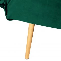 Jack & Alice Canapé convertible Behram II - Velours - Vert foncé -Canapés Soldes Magasin 1000127857 190110 15522300116 GALLERYIMAGES P000000001000127857