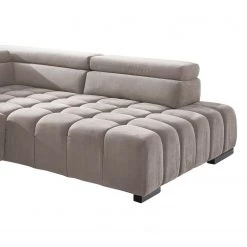 Loftscape Canapé d'angle Masaya - Microfibre Enza: Cappuccino - Méridienne longue à droite (vue de face) - Sans fonction couchage -Canapés Soldes Magasin 1000128327 180809 143032136 GALLERYIMAGES P000000001000128327