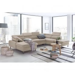 Loftscape Canapé panoramique Rivas - Beige - Méridienne courte à gauche / longue à droite (vue de face) - Sans fonction couchage 9 Loftscape Canapé panoramique Rivas - Beige - Méridienne courte à gauche / longue à droite (vue de face) - Sans fonction couchage -Canapés Soldes Magasin 1000128345 180809 143041291 MOOD GALLERYIMAGES P000000001000128345 mood