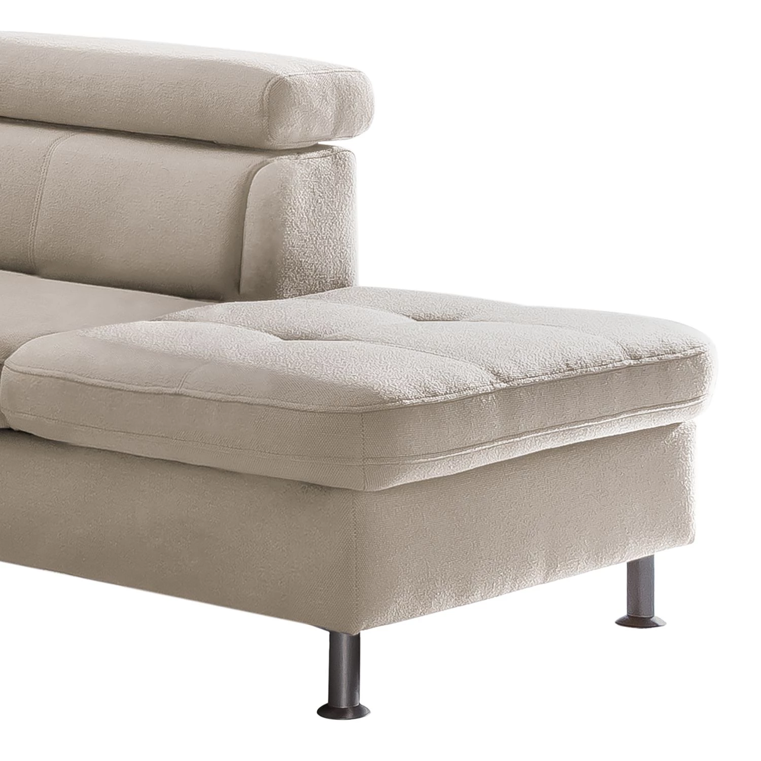 Loftscape Canapé panoramique Rivas - Beige - Méridienne courte à gauche / longue à droite (vue de face) - Sans fonction couchage 6 Loftscape Canapé panoramique Rivas - Beige - Méridienne courte à gauche / longue à droite (vue de face) - Sans fonction couchage – Image 6