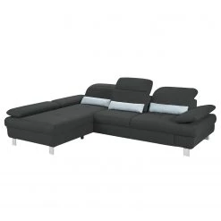 Loftscape Canapé d'angle Granada - Gris foncé - Méridienne courte à gauche (vue de face) -Canapés Soldes Magasin 1000128357 180809 143052403 GALLERYIMAGES P000000001000128357