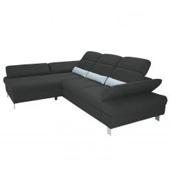 Loftscape Canapé d'angle Granada - Gris foncé - Méridienne courte à gauche (vue de face) -Canapés Soldes Magasin 1000128357 180809 143052405 GALLERYIMAGES P000000001000128357