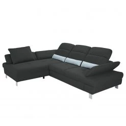 Loftscape Canapé d'angle Granada - Gris foncé - Méridienne courte à gauche (vue de face) -Canapés Soldes Magasin 1000128357 180809 143052406 GALLERYIMAGES P000000001000128357