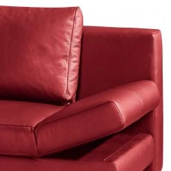 Loftscape Canapé convertible Salen II - Cuir véritable - Rouge - Chrome brillant -Canapés Soldes Magasin 1000129062 180817 11584375 GALLERYIMAGES P000000001000129062