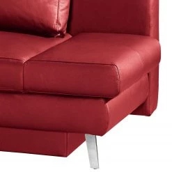 Loftscape Canapé convertible Salen II - Cuir véritable - Rouge - Chrome brillant -Canapés Soldes Magasin 1000129062 180817 11584476 GALLERYIMAGES P000000001000129062