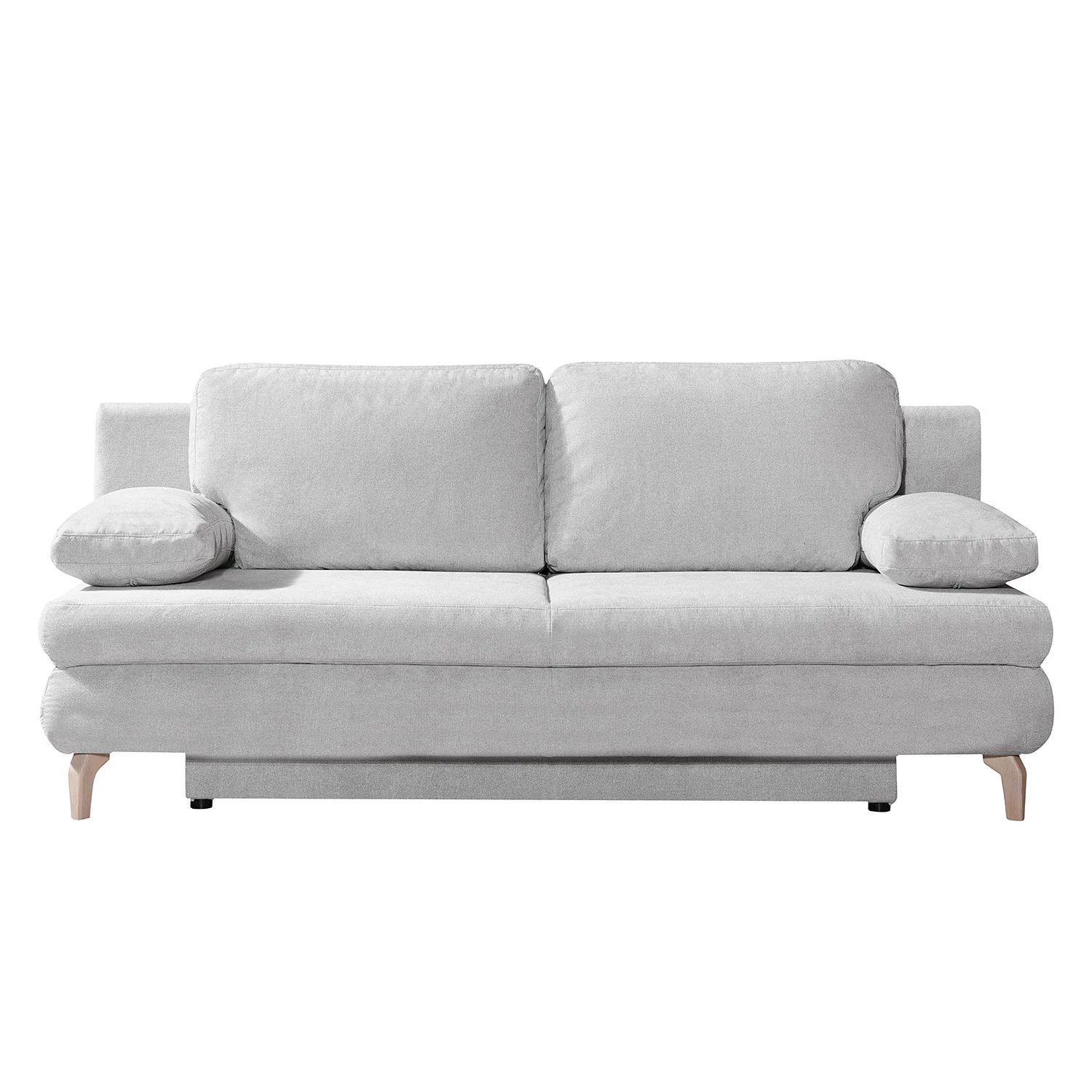 Mørteens Canapé convertible Seiling - Tissu structuré - Gris clair 5 Mørteens Canapé convertible Seiling - Tissu structuré - Gris clair – Image 5