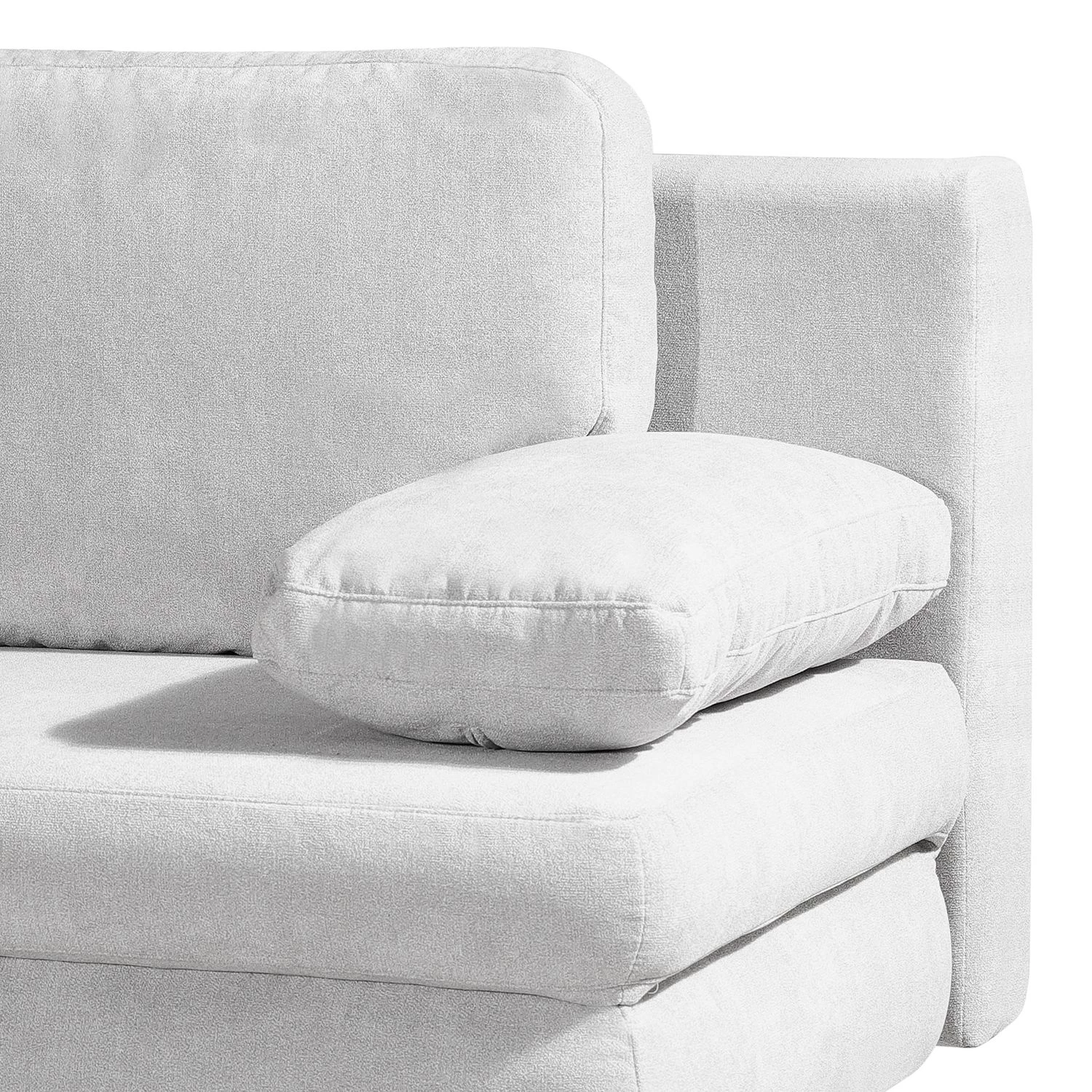 Mørteens Canapé convertible Seiling - Tissu structuré - Gris clair 6 Mørteens Canapé convertible Seiling - Tissu structuré - Gris clair – Image 6