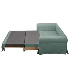 Maison Belfort Canapé convertible Latina XV - Tissu - Gris menthe - Largeur : 165 cm -Canapés Soldes Magasin 1000129978 180828 141720129 GALLERYIMAGES P000000001000129978