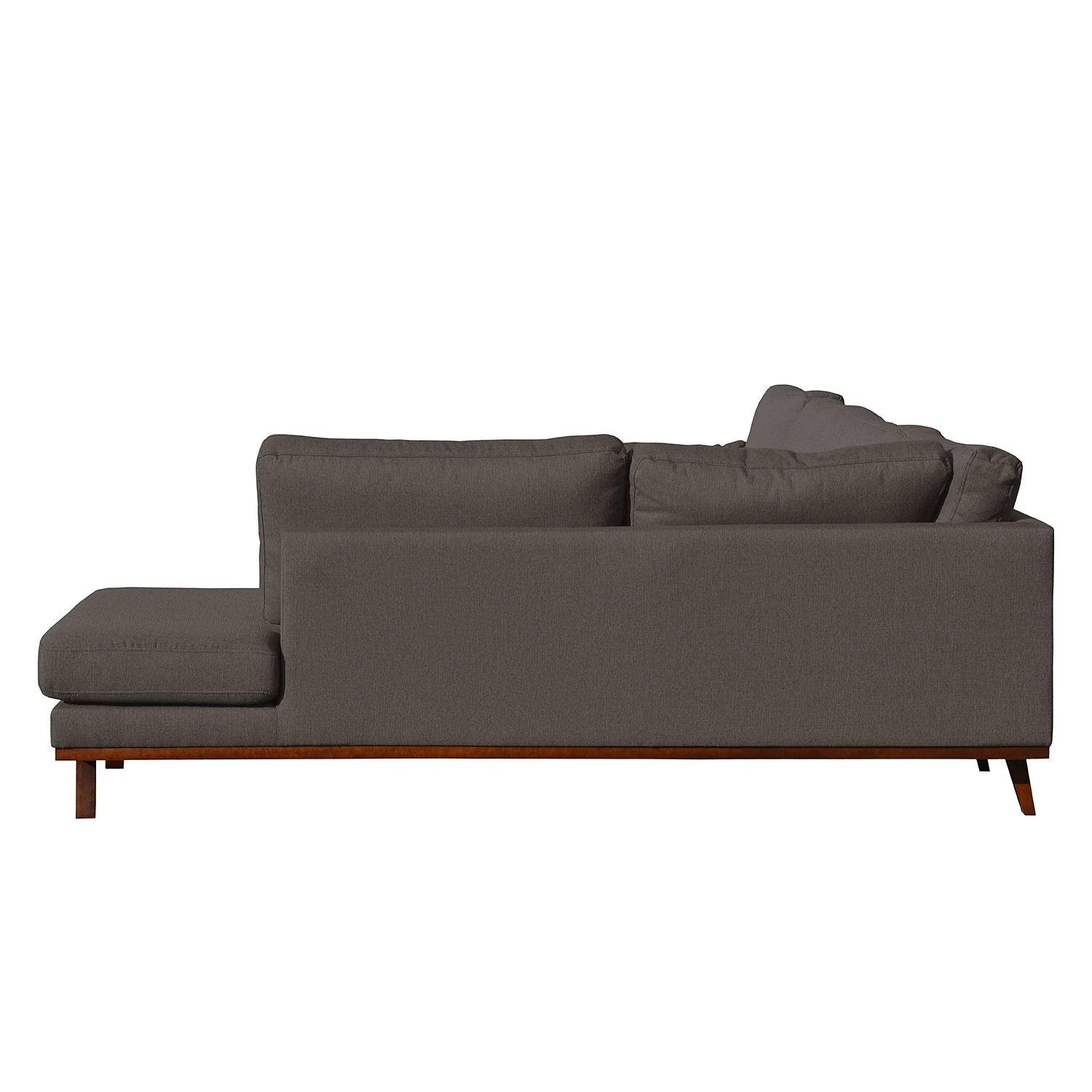 Mørteens Canapé panoramique Billund - Tissu structuré - Gris foncé - Méridienne courte à gauche / longue à droite (vue de face) 4 Mørteens Canapé panoramique Billund - Tissu structuré - Gris foncé - Méridienne courte à gauche / longue à droite (vue de face) – Image 4