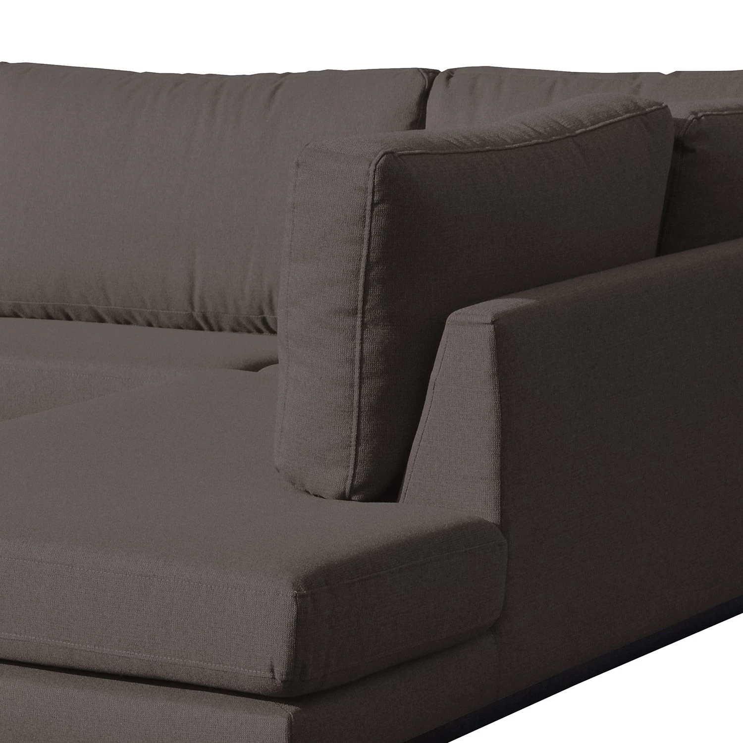 Mørteens Canapé panoramique Billund - Tissu structuré - Gris foncé - Méridienne courte à gauche / longue à droite (vue de face) 7 Mørteens Canapé panoramique Billund - Tissu structuré - Gris foncé - Méridienne courte à gauche / longue à droite (vue de face) – Image 7
