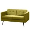 Norrwood Canapé Croom I (2 places) - Microfibre - Velours Krysia: Jaune olive