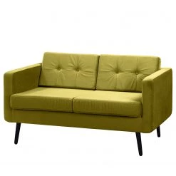 Norrwood Canapé Croom I (2 places) - Microfibre - Velours Krysia: Jaune olive