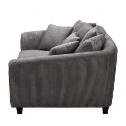 Maison Belfort Grand canapé Elora II - Tissu structuré - Gris -Canapés Soldes Magasin 1000134716 180927 150909222 GALLERYIMAGES P000000001000134716