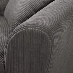 Maison Belfort Grand canapé Elora II - Tissu structuré - Gris -Canapés Soldes Magasin 1000134716 180927 150909224 GALLERYIMAGES P000000001000134716