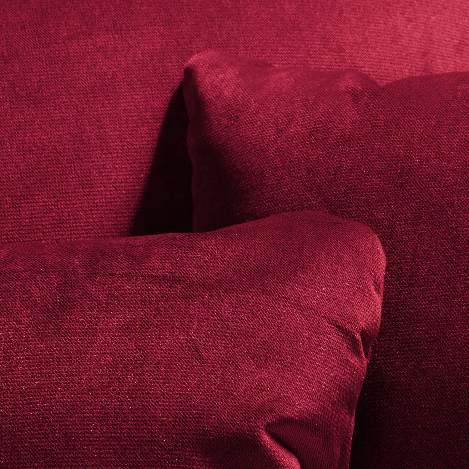 Jack & Alice Grand canapé Sells - Velours - Rouge 8 Jack & Alice Grand canapé Sells - Velours - Rouge – Image 8