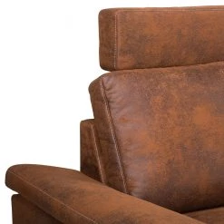 Ars Natura Canapé panoramique Alpine - Aspect cuir vieilli - Méridienne courte à gauche / longue à droite (vue de face) -Canapés Soldes Magasin 1000135199 190903 11144600008 DETAILS P000000001000135199