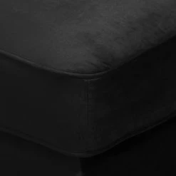Jack & Alice Grand canapé Solita - Velours - Noir - Avec repose-pieds -Canapés Soldes Magasin 1000135699 181018 163052700 GALLERYIMAGES P000000001000135699