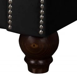 Jack & Alice Grand canapé Solita - Velours - Noir - Avec repose-pieds -Canapés Soldes Magasin 1000135699 181018 163052701 GALLERYIMAGES P000000001000135699