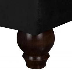 Jack & Alice Grand canapé Solita - Velours - Noir - Avec repose-pieds -Canapés Soldes Magasin 1000135699 181018 163052702 GALLERYIMAGES P000000001000135699