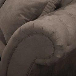 Maison Belfort Grand canapé Pacoa - Aspect cuir vieilli - Marron foncé - Sans repose-pieds -Canapés Soldes Magasin 1000135730 181018 1632051157 GALLERYIMAGES P000000001000135730