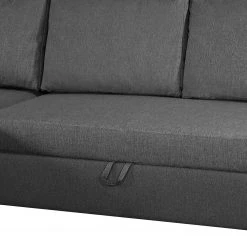 Loftscape Canapé d'angle Rufus - Tissu - Anthracite - Méridienne courte à gauche (vue de face) -Canapés Soldes Magasin 1000136003 181106 17394470 GALLERYIMAGES P000000001000136003