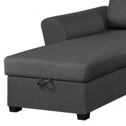 Loftscape Canapé d'angle Rufus - Tissu - Anthracite - Méridienne courte à gauche (vue de face) -Canapés Soldes Magasin 1000136003 181106 17394571 GALLERYIMAGES P000000001000136003