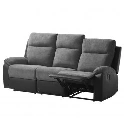 Loftscape Canapé relax Warmun (3 places) - Imitation cuir / Microfibre - Noir / Gris 24 Loftscape Canapé relax Warmun (3 places) - Imitation cuir / Microfibre - Noir / Gris -Canapés Soldes Magasin 1000139824 200807 14135600002 DETAILS P000000001000139824