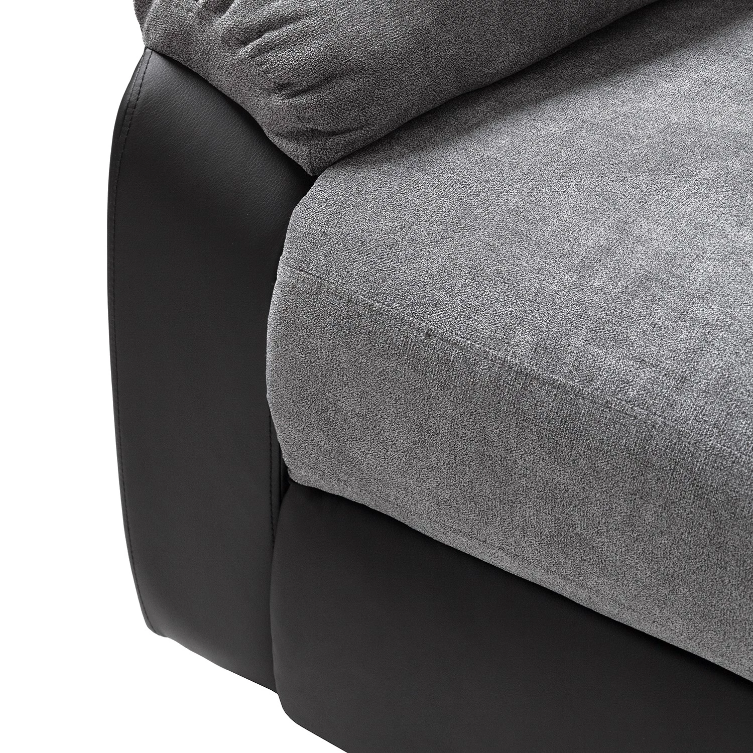 Loftscape Canapé relax Warmun (3 places) - Imitation cuir / Microfibre - Noir / Gris 17 Loftscape Canapé relax Warmun (3 places) - Imitation cuir / Microfibre - Noir / Gris – Image 17
