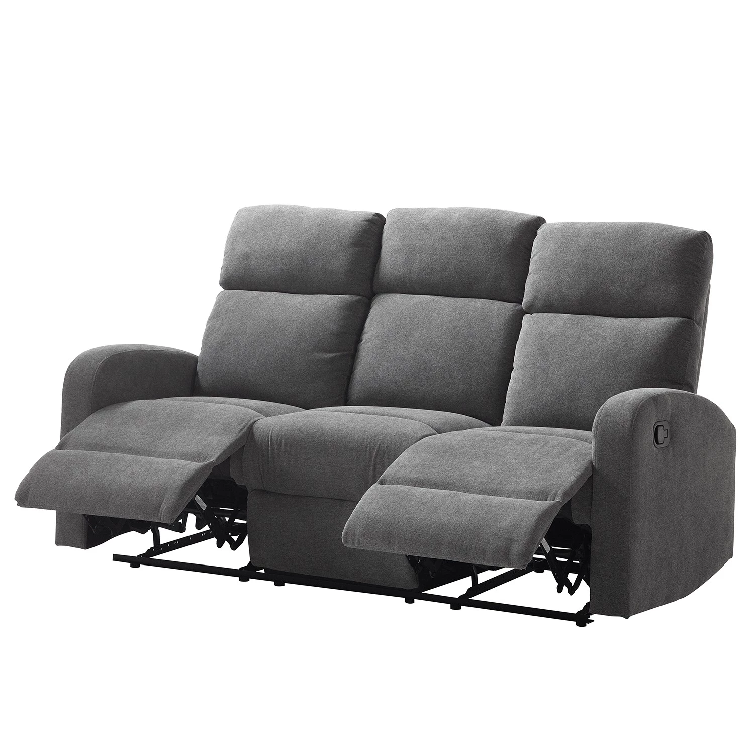 Loftscape Canapé relax Grandhan (3 places) - Microfibre - Gris 6 Loftscape Canapé relax Grandhan (3 places) - Microfibre - Gris – Image 6