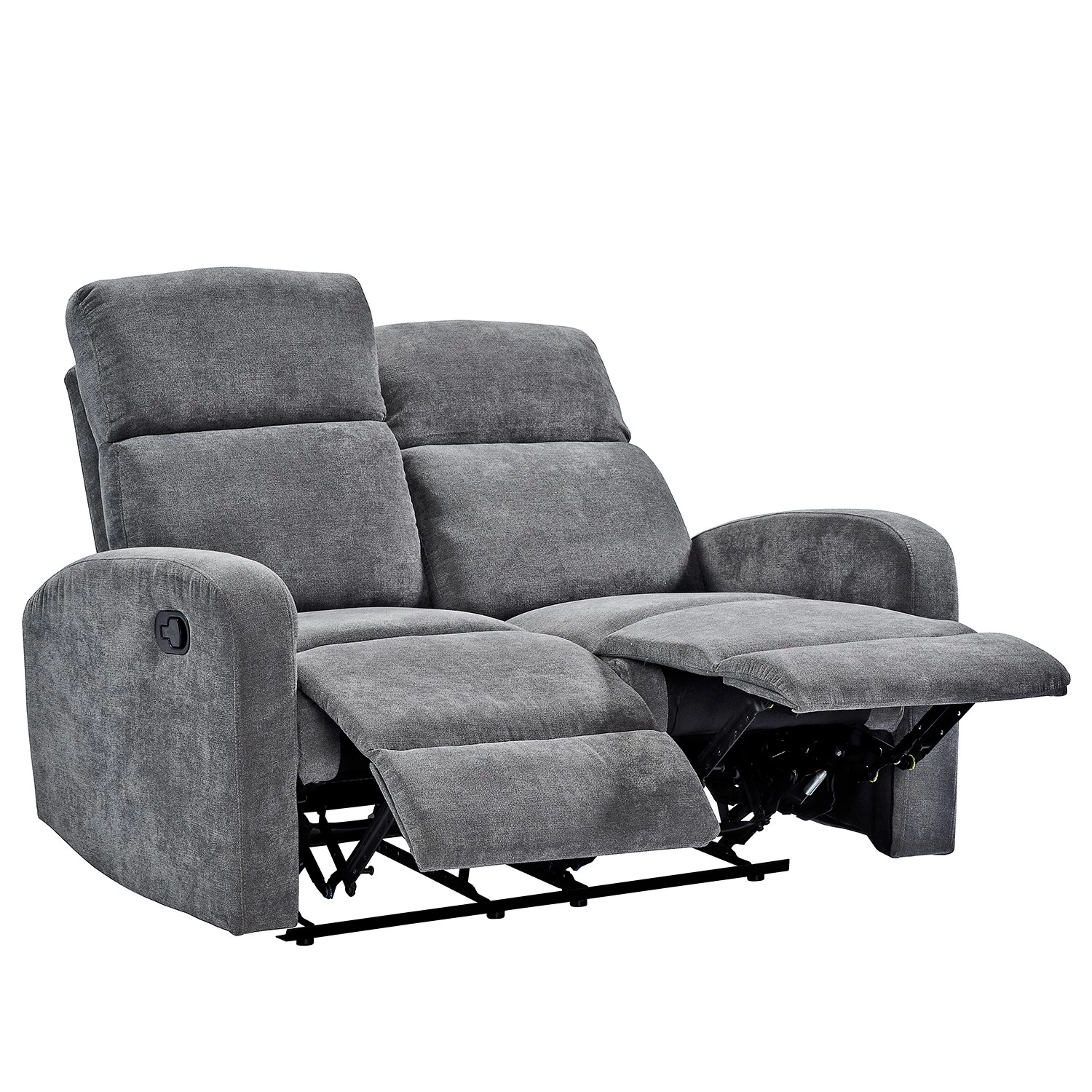 Loftscape Canapé relax Grandhan (2 places) - Microfibre - Gris 4 Loftscape Canapé relax Grandhan (2 places) - Microfibre - Gris – Image 4