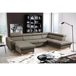 Loftscape Canapé panoramique Burnside I - Cuir véritable / Imitation cuir - Taupe - Méridienne courte à gauche / longue à droite (vue de face) - Avec fonction couchage 12 Loftscape Canapé panoramique Burnside I - Cuir véritable / Imitation cuir - Taupe - Méridienne courte à gauche / longue à droite (vue de face) - Avec fonction couchage -Canapés Soldes Magasin 1000142149 181106 152914452 MOOD GALLERYIMAGES P000000001000142149 mood