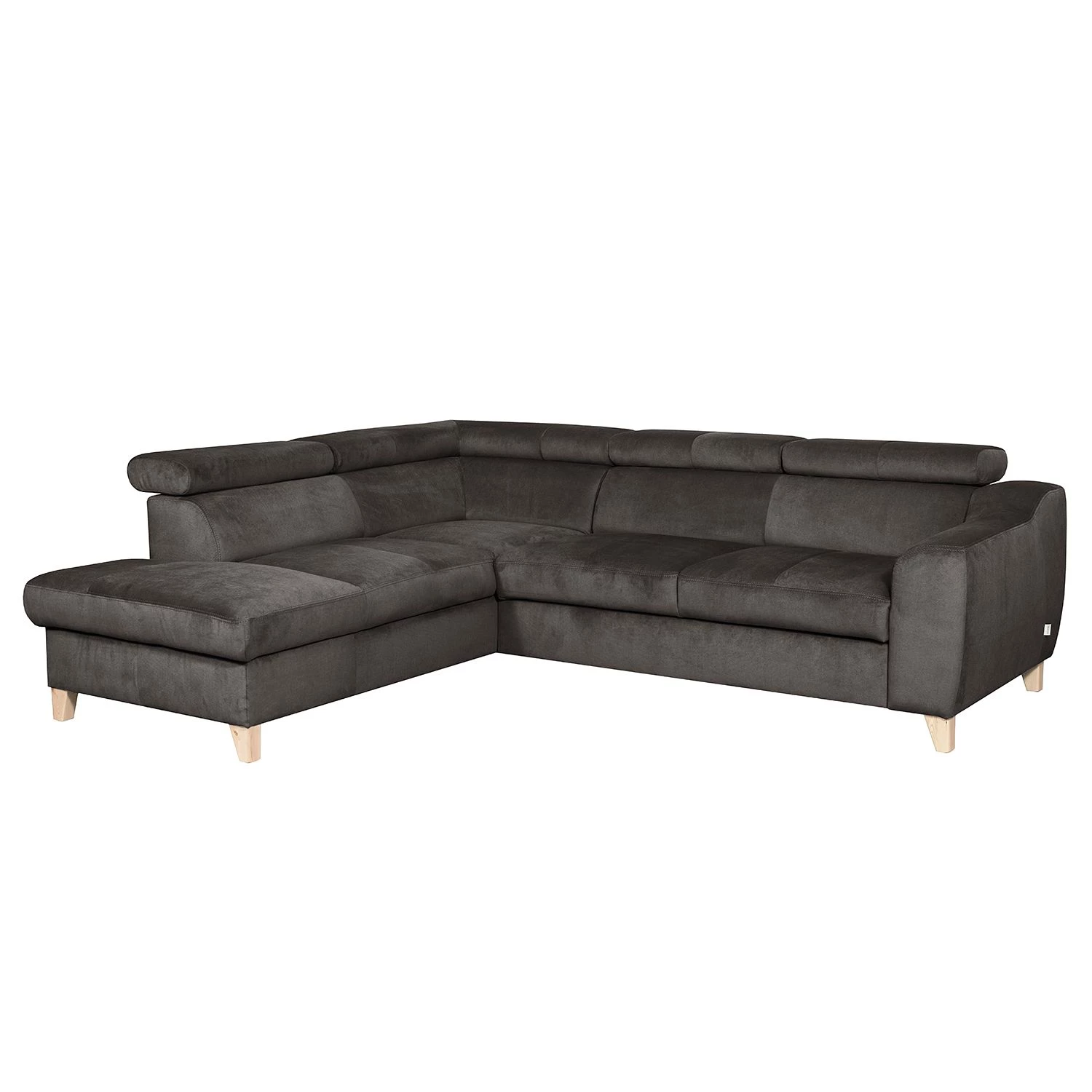 Loftscape Canapé d'angle Burnside III - Microfibre - Gris foncé - Méridienne longue à gauche (vue de face) - Sans fonction couchage 1 Loftscape Canapé d'angle Burnside III - Microfibre - Gris foncé - Méridienne longue à gauche (vue de face) - Sans fonction couchage