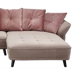 Velvet Studio Canapé d’angle Moreville II - Microfibre - Méridienne courte à droite (vue de face) - Sans repose-pieds -Canapés Soldes Magasin 1000142344 181213 18254800088 GALLERYIMAGES P000000001000142344