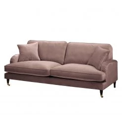 Jack & Alice Canapé Bethania I (3 places) - Velours - Mauve