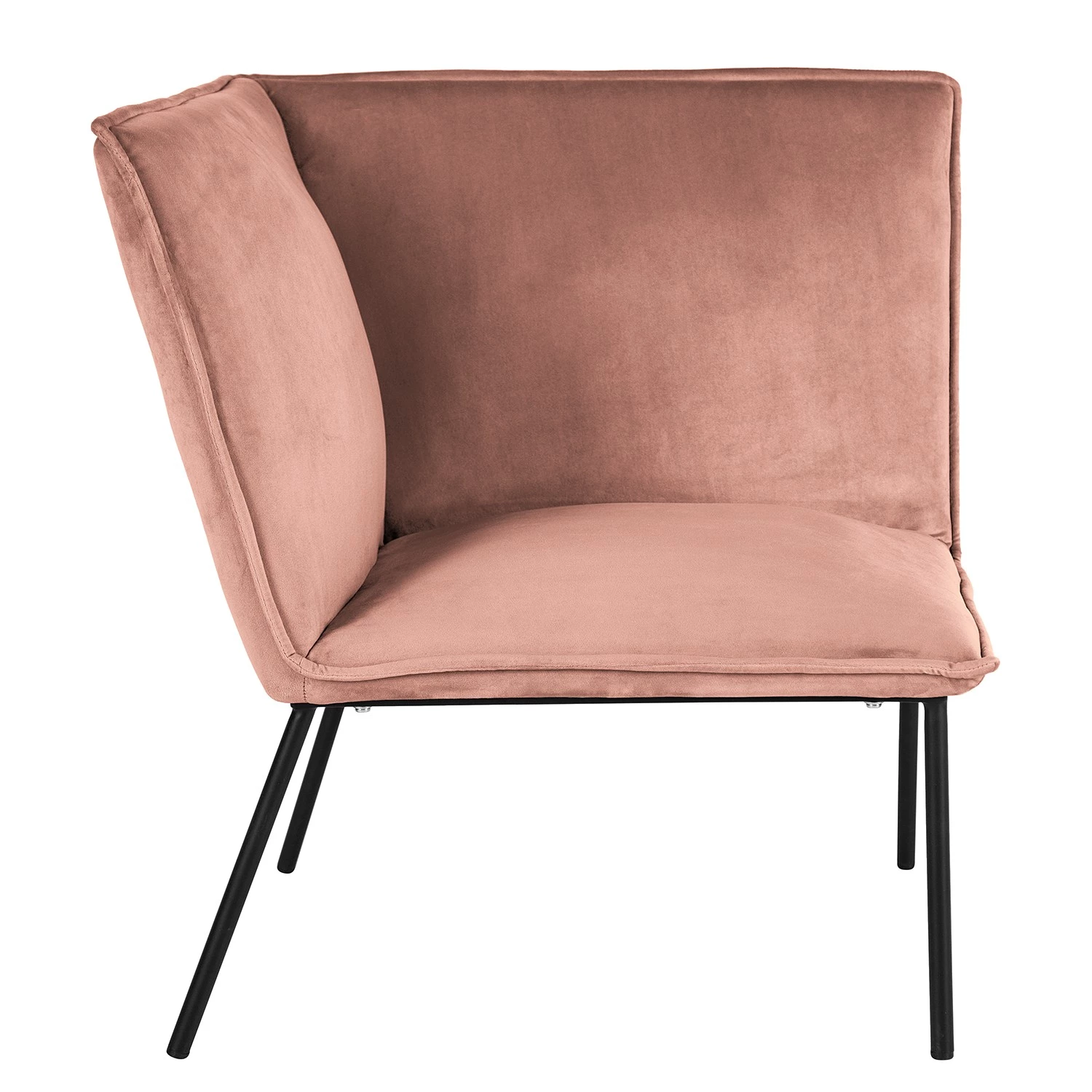 Jack & Alice Canapé d’angle Dorado - Velours - Rose vieilli 16 Jack & Alice Canapé d’angle Dorado - Velours - Rose vieilli – Image 16