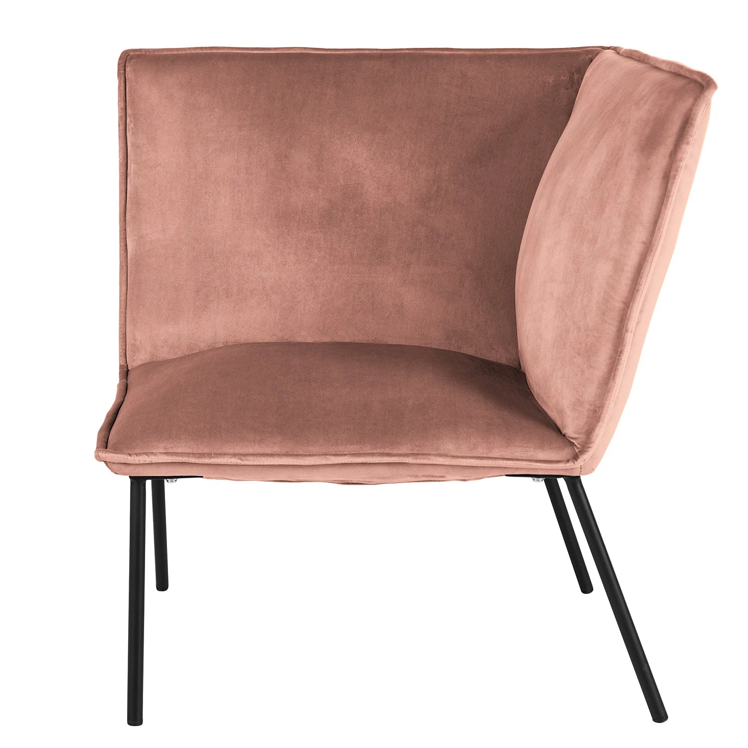 Jack & Alice Canapé d’angle Dorado - Velours - Rose vieilli 18 Jack & Alice Canapé d’angle Dorado - Velours - Rose vieilli – Image 18